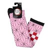 Demon Slayer Anime Nezuko Kamado Costume Knee High Socks For Women 1 Pair - 4 of 4