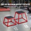 VEVOR Plyometric Jump Box, 18 Inch Plyo Box, Steel Plyometric Platform and Jumping Agility Box, Anti-Slip Fitness Exercise Step Up Box - 3 of 4
