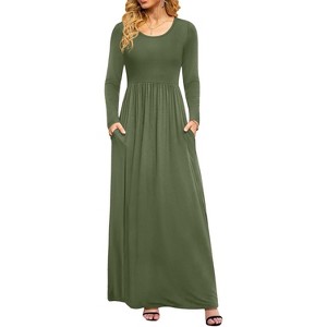 slim fit dress slacks Women's Army green shirt dress 2228# – Xiaolizi main image 1