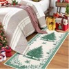 Christmas Rugs Christmas Tree Print Area Rug Washable for Bedroom,Soft Nursery Mat Non-Slip Stain - 2 of 4