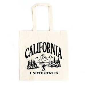 City Creek Prints California Forest Scene Canvas Tote Bag - 15x16 - Natural - 1 of 2