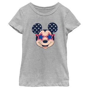 Girl's Mickey & Friends Star Sunglasses T-Shirt - 1 of 4