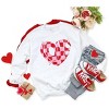 Simply Sage Market Women's Graphic Sweatshirt Love Checkered Puzzle Heart - 3 of 3