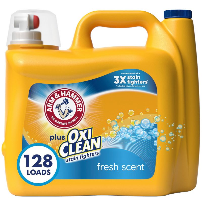Arm & Hammer Plus OxiClean Fresh Scent Liquid Laundry Detergent, 1 of 14
