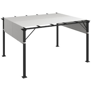 Outsunny 2 PCS Pergola Shade Cover, UV Protection Pergola Canopy Replacement, for 10 x 10ft Pergola - 1 of 4