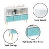 LIVAREEmlen Bookcase with Collapsible Fabric Drawers, Children's Book Display, Toy Storage Cabinet Organizer - 4 of 4