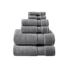6Pcs 100% Cotton Solid Color High Density Bath Towel Set, Heavyweight Ultra Soft Touch Absorbent Bath Towel - 2 of 4