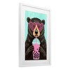 Stupell Industries Bear And Bubble Tea Framed Print Under Glass Art - 2 of 4