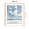Kate and Laurel Framed Art Beach by Alicia Abla, 22x26, Woodgrain Stripe Blonde - 2 of 4