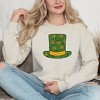 Simply Sage Market Women's Graphic Sweatshirt Shamrock Top Hat - S - Dust - 2 of 3