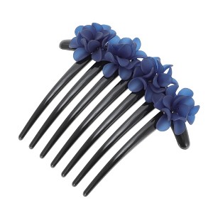 Unique Bargains Women's Frosted Hydrangeas Side Comb 1 Pc - 1 of 4