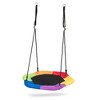 Tangkula Portable Hexagon Tree Swing Kids Play Set 37" w/ Adjustable Height - 2 of 4