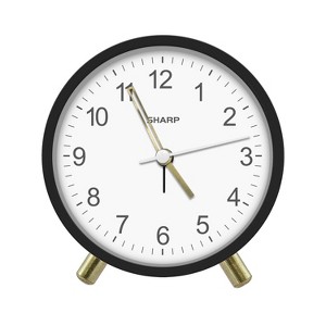 Sharp Table Clock Black - 1 of 3