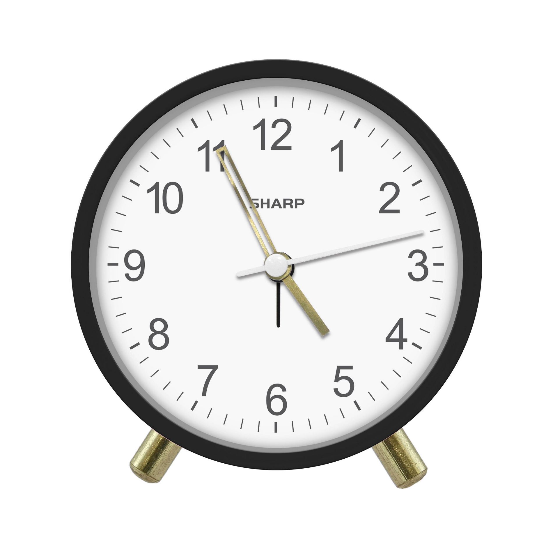Sharp Table Clock Black