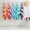 100% Cotton Cabana Striped 4 Pack Oversized Beach Towels - Great Bay Home - 3 of 4