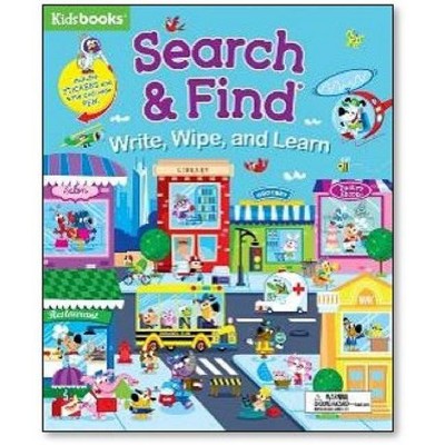 Search & Find Write, Wipe, and Learn - by  Kidsbooks (Spiral Bound)