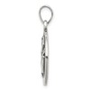 Black Bow Jewelry Sterling Silver Aquarius the Water Bearer Zodiac Embossed Pendant - 2 of 4