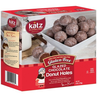 Katz Frozen Gluten Free Chocolate Glazed Donut Holes - 6oz