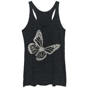 Women's Lost Gods Butterfly Wings Racerback Tank Top - 1 of 3