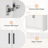 70 Inch Tall Kitchen Pantry Cabinet, Freestanding Storage Cabinet with 4 Doors and Adjustable Shelves, For Dining Room, Bathroom, Living Room - 4 of 4