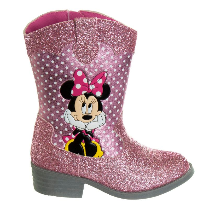 Disney Minnie Mouse Cowgirl Western Boots (Toddler-Little kid), 2 of 8