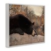 Stupell Industries Resting Bear Autumn Foliage Lake Framed Giclee Art - 2 of 4