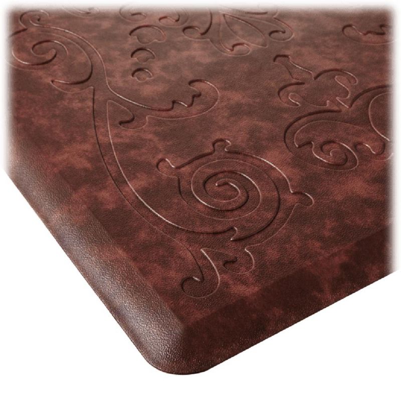 J&V TEXTILES Medallion Embossed Anti-Fatigue Stain-Resistant Cushioned Floor Mats, 3 of 5