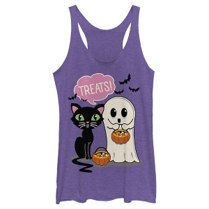 Women's Lost Gods Halloween Treat Friends Racerback Tank Top - 1 of 4