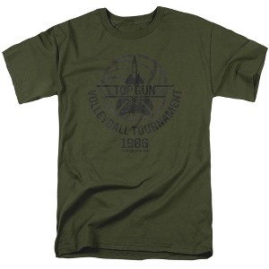 Top Gun Volleyball Adult T-Shirt Military Green - 1 of 4