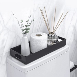 Attop Toilet Tank Tray, Bamboo Rectangular Bathroom Tray, 12.5*7.8 Inches Tray Suitable for Toilet Tank Bathroom - 1 of 4