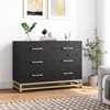 6 Drawers Dresser for Bedroom, TV Stand Dressers Chest of Drawers for Living Room Hallway Entryway - 2 of 4