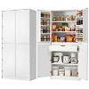 Homy Casa 72" Kitchen Storage Cabinet with Door Shelves and Adjustable Shelves - 4 of 4
