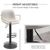 NicBex Adjustable Height Bar Stools Set of 2,Swivel Counter Stools with Backrest,Barstools with Metal Frame,Stools for Kitchen Counter,Island,Bar - 4 of 4
