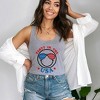 Simply Sage Market Women's Party In The USA Smiley Face Face Racerback Tank - 2 of 4
