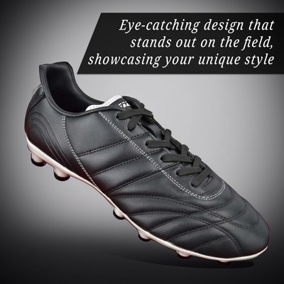 Vizari Mens Classico Firm Ground Outdoor Soccer Shoes - Black/White - 7 — фото 6