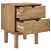 vidaXL Bedside Cabinet OTTA 17.7 in.x15.4 in.x22.4 in. Solid Wood Pine - 4 of 4