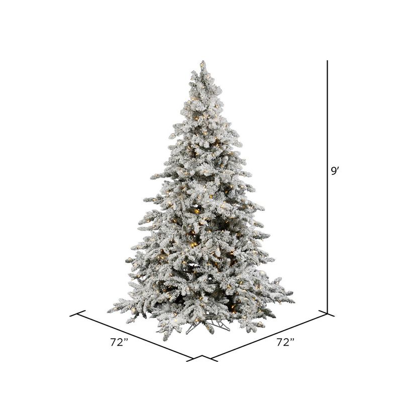 Vickerman Flocked Utica Fir Artificial Christmas Tree, 3 of 6