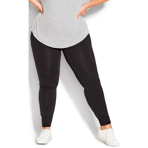 Plus Size Supima® High Rise Tall Length Black Legging