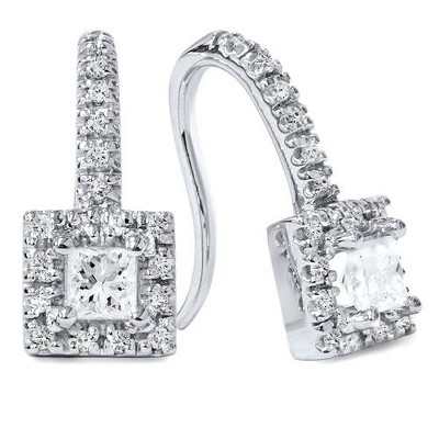 Pompeii3 5/8ct Diamond Studs 14K White Gold