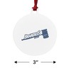 Brandeis University Secondary Logo Aluminum Holiday Christmas Tree Ornament - 3 of 4