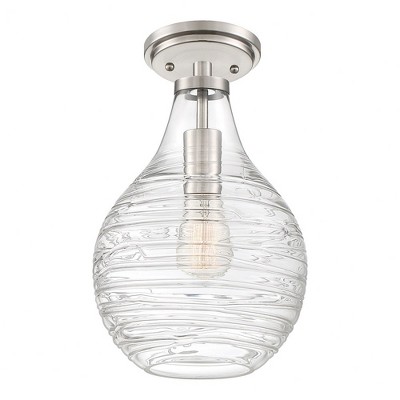 Quoizel Lighting Genie 1 - Light Semi-Flush Mount in  Brushed Nickel