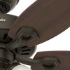 Hunter 52" Builder Lighted Ceiling Fan New Bronze Finish with LED Light Kit and WhisperWind Motor Technology - 3 of 4