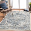Area Rug Machine Washable Rug Vintage Distressed Non Slip Non Shedding Rugs Low Pile Foldable Retro Printed Indoor Carpet for Living Room Bedroom - 3 of 4