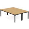 Vynxaria Large Rectangle Dining Table, Modern Kitchen Dinner Table for Family Gatherings, Dining Room Furniture - 2 of 4