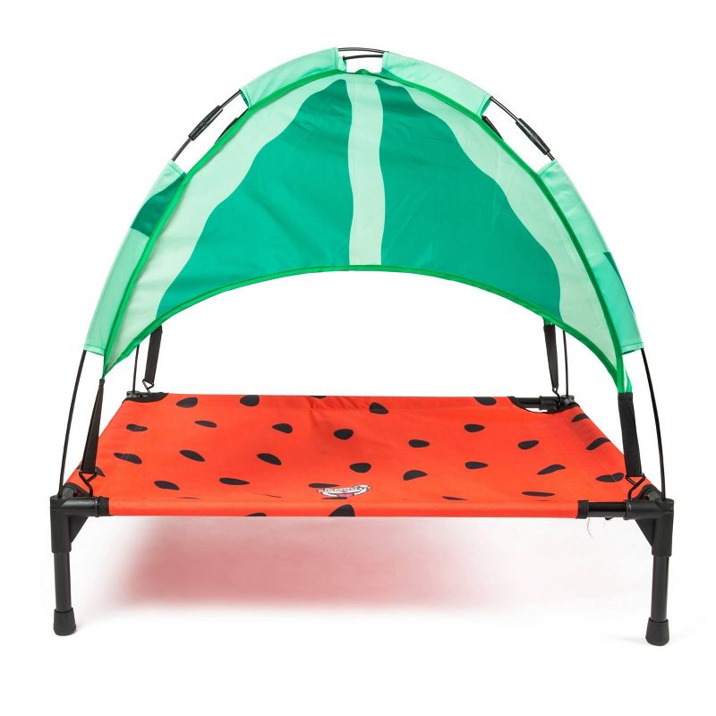 BigMouth Inc. Elevated Dog Canopy Bed - Watermelon - M, 2 of 9