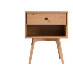 NicBex 11 inch Wide Nightstand with 1 Drawer,Modern Side Table with Round Handle and Wood Legs,Bedside Table for Bedroom,Living Room - 1 of 4