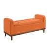 CAVINAS Mid-Century Lift-Open Top Ottoman Bench with Internal Storage,Upholstered Storage Bench for Living Room - 3 of 4