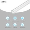 Unique Bargains Lamp Lantern Water Cooling System Acrylic Round Pipes Clear 2 Pcs 14" - 3 of 4