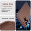 BONGEEK Designed for iPhone 14 Pro Max Case, Liquid Silicone Case , Upgraded Camera Protection, Anti-Scratch Soft Microfiber Lining-Light Brown - 4 of 4