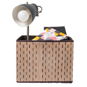 Vintiquewise Beige Foldable Decorative Storage Box for Living Room, Bedroom, Dining, Playroom or Office - 1 of 4